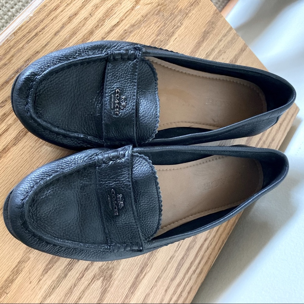 Coach odette leather driving Mocs 8.5